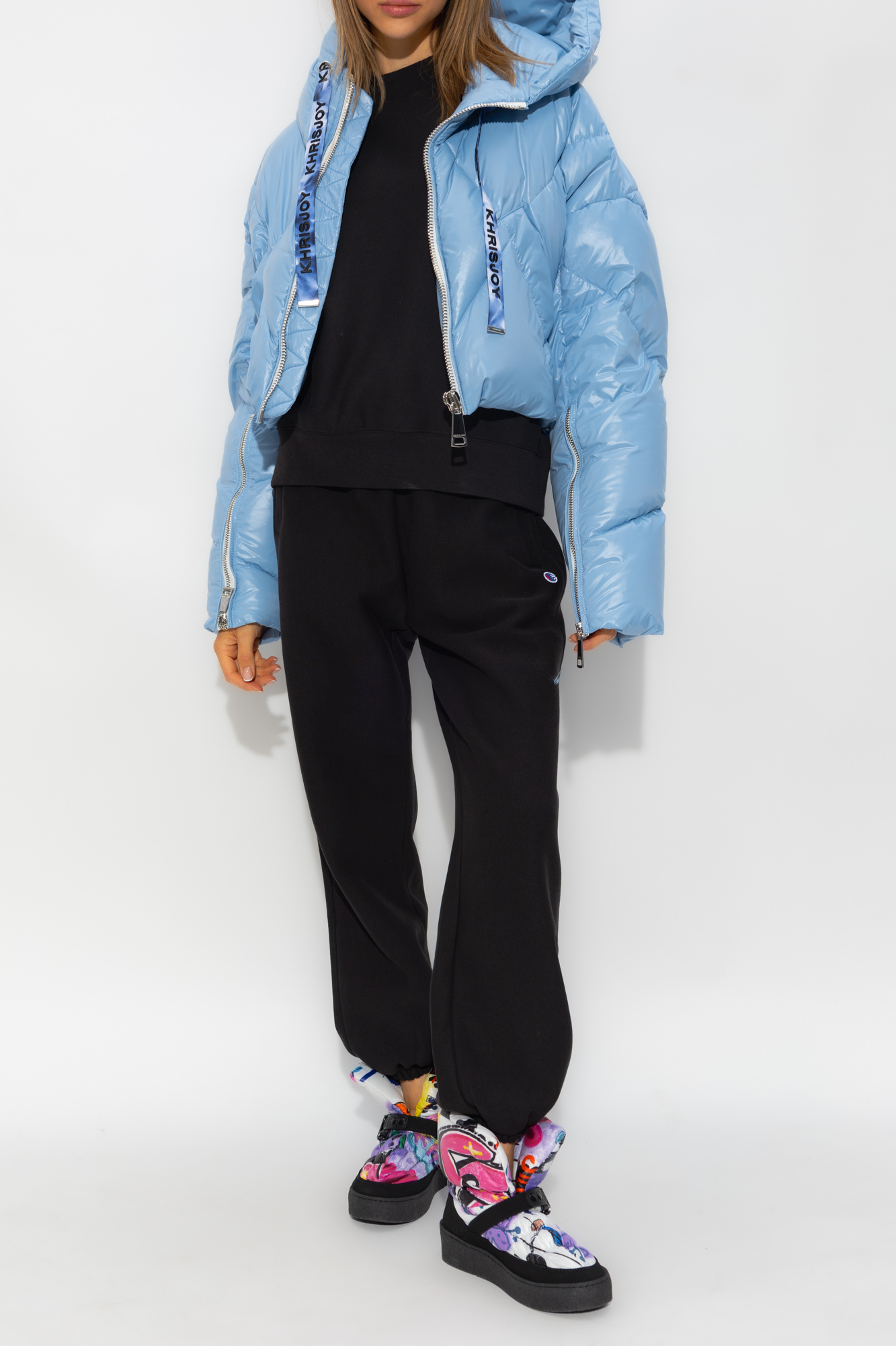 Khrisjoy Oversize down jacket | Women's Clothing | plaid